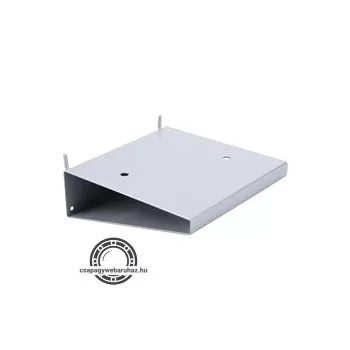   tartó polc elektromos gépekhez, perforált hátlapba szúrható, 150×150 mm