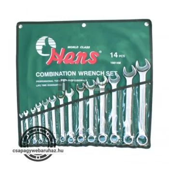   HANS csillag-villás kulcskészlet 14r. 5/16"-1-1/4" CrV 16614A