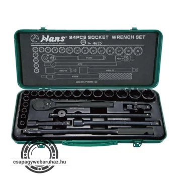 HANS 1/2" dugókulcskészlet 24r. 8-32mm 4625M