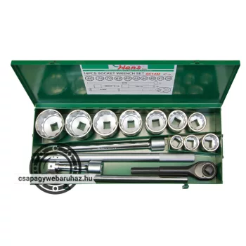 HANS 1" dugókulcskészlet 14r. 36-80mm 8614M