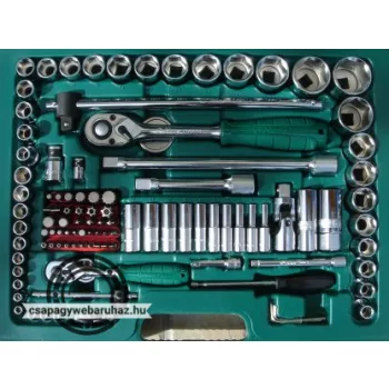   HANS 1/4"+1/2" szerszámkészlet 158r. metrikus + colos TK-158
