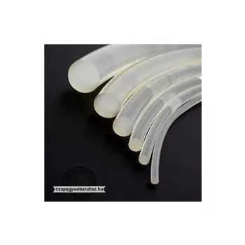 Kapcsos gömbszíj 8mm áttetsző sima felület 85 Shore-A 