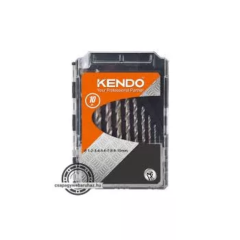   KENDO csigafúró készlet HSS-G 10r. 1,0-10,0/1,0 P-Box 11603033 