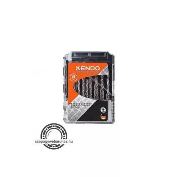  KENDO csigafúró készlet HSS-G 19r. 1,0-10,0/0,5 P-Box No.11603233