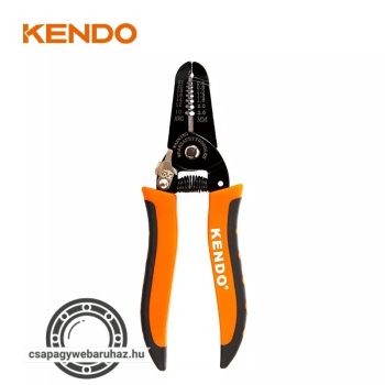   KENDO kábelcsupaszító fogó 175mm 0,6-2,0mm AWG 22-10 No.11703