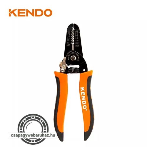 KENDO kábelcsupaszító fogó 175mm 0,6-2,0mm AWG 22-10 No.11703