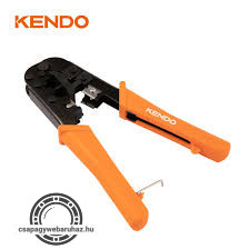 KENDO 2in1 moduláris telefon csatlakozó fogó 190mm RJ 11/12/45 No.11711