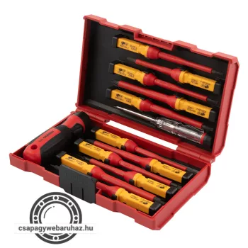  KENDO VDE szigetelt csavarhúzó készlet 12+1r. SL+PH+PZ+TX+fázisceruza No.20485