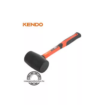 KENDO gumikalapács, üvegszálas 680g fekete No.25515
