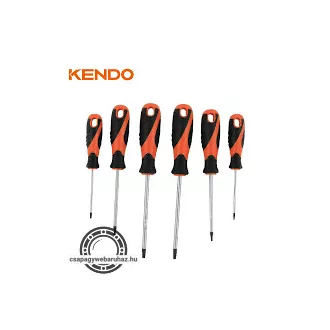   KENDO TORX csavarhúzó készlet 6r. T8-T27 mágneses CrV No.85137