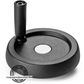   Kézikerék C197 , átmérő:81mm , tömör , hajtókarral , előfurat átmérő:05H10