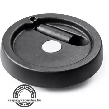   Kézikerék C199 , átmérő:80mm , tömör , visszahajtható fogantyúval , előfurat átmérő:05H7