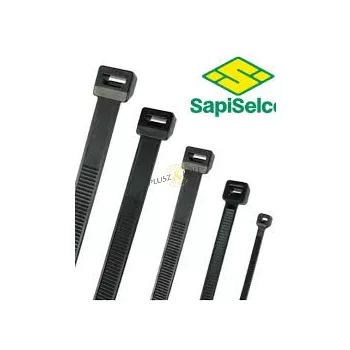 7.5X200 FEKETE OLDHATÓ kábelkötegelő