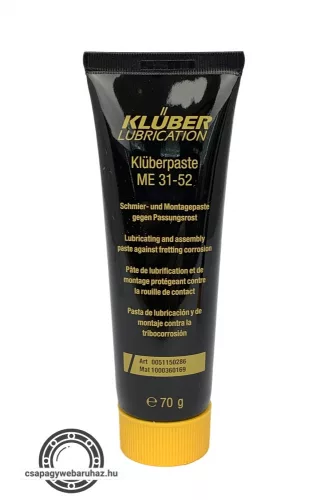 KLÜBER KLÜBERPASTE ME 31-52 70gr , univerzális felhasználási célú kenő- és szerelőpaszta