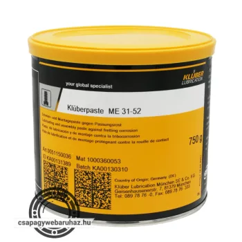   KLÜBER KLÜBERPASTE ME 31-52 750gr , univerzális felhasználási célú kenő- és szerelőpaszta