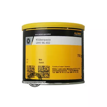   KLÜBER KLÜBERPASTE UH1 96-402 750gr , magas hőmérsékleten alkalmazható élelmiszer- és gyógyszeripai kenőpaszta