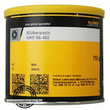 KLÜBER KLÜBERPASTE UH1 96-402 750gr , magas hőmérsékleten alkalmazható élelmiszer- és gyógyszeripai kenőpaszta