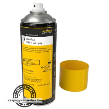   KLÜBER Klüberfood NH1 14-222 spray 400ml , szintetikus többcélú zsír spray kiszerelésben, élelmiszer- és győgyszeripari felhasználásra