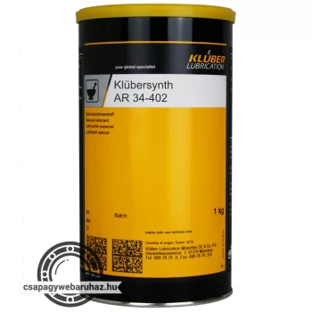   KLÜBER Klübersynth AR 34-401 1kg , szintetikus speciális kenőzsír pneumatikus hajtásokhoz és azok tömítéseihez