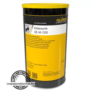   KLÜBER Klübersynth GE 46-1200 1kg , szintetikus, hosszú utánkenési idővel rendelkező hajtóműzsír