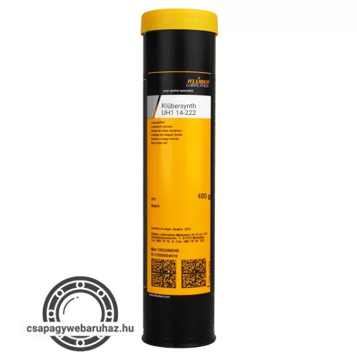 KLÜBER Klübersynth UH1 14-222 370gr , többcélú szintetikus, kenőzsír az élelmiszer- és gyógyszeripar számára