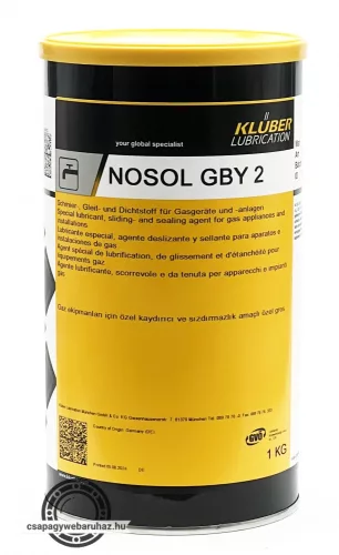 KLÜBER Nosol GBY 2 1kg , kenő- és tömítőzsír szerelvényekhez