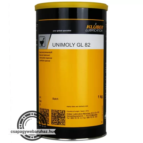 KLÜBER Unimoly GL 82 1kg , MoS2 tartalmú, nagy teljesítményű kenőanyag
