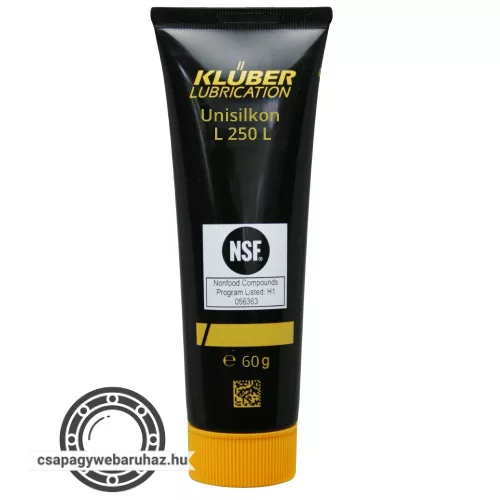 KLÜBER Unisilkon L 250 L 60gr , speciális kenőanyag ivóvíz-, italtöltő-,és fűtőarmatúrákhoz, szelepekhez