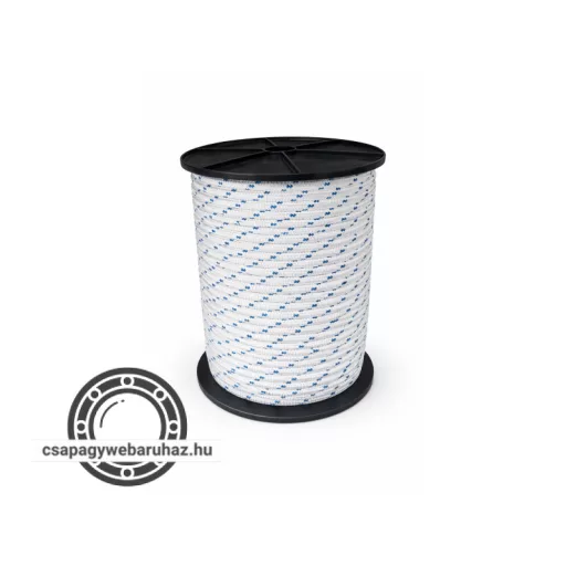 Műanyag kötél jelzőszálas 10mm 100 méter polipropylen , terhelhetőség:600 kg