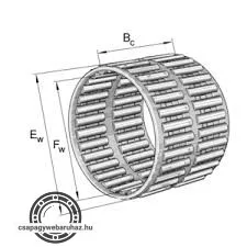 K 60X68X30 ZW-A/0-6 INA tűgörgős kosár