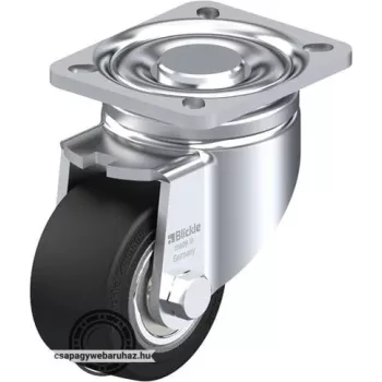   LH-SE 80K  BLICKLE Acéllemez forgóvillás görgő, nagy teherbírású kivitel, talplemezzel, Nagy teherbírású kerék „Blickle EasyRoll” elasztikus tömörgumi abronccsal, acélfelnivel