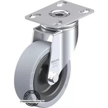   LKPA-VPA 101G BLICKLE Forgóvillás műszerkocsigörgő talplemezzel, Kerék tömörgumi abronccsal, műanyag felnivel