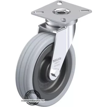   LPA-VPA 100K BLICKLE Forgóvillás műszerkocsigörgő talplemezzel, Kerék tömörgumi abronccsal, műanyag felnivel