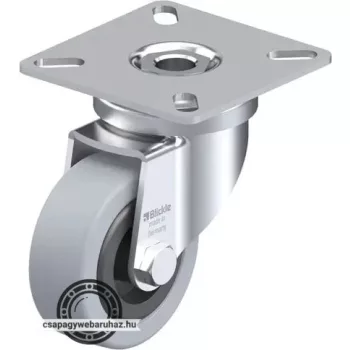   LPA-VPA 50G BLICKLE Forgóvillás műszerkocsigörgő talplemezzel, Kerék tömörgumi abronccsal, műanyag felnivel