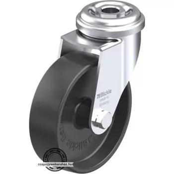   LRA-POA 75G BLICKLE Forgóvillás műszerkocsigörgő hátfurattal, kerék poliamidból