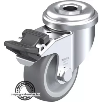   LRA-TPA 50G-FI BLICKLE Forgóvillás műszerkocsigörgő hátfurattal, stop-fix fékkel, Kerék termoplasztikus gumi futófelülettel, polipropilén felnivel
