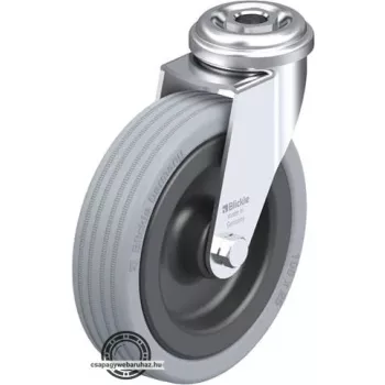   LRA-VPA 100G BLICKLE Forgóvillás műszerkocsigörgő hátfurattal, Kerék tömörgumi abronccsal, műanyag felnivel