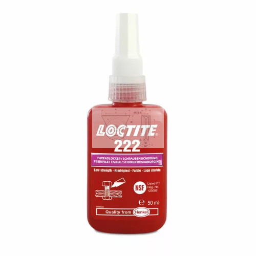 LOCTITE 222 KIS SZILÁRDSÁGÚ CSAVARRÖGZÍTŐ 50ML