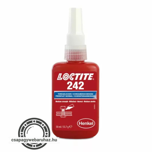 LOCTITE 242 KÖZEPES SZILÁRDSÁGÚ CSAVARRÖGZÍTŐ 50ML