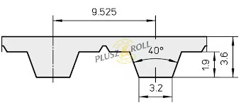 L 187 19.05 MM OPTIBELT  fogasszíj