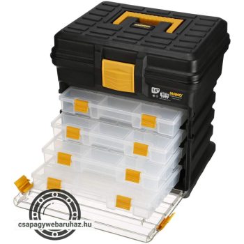 MANO szerszámkoffer 4 tárolódobozzal 340x272x341 H-14