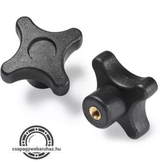   MAROKANYA CSILLAG F186 D=60 M12X18 ,  erősített poliamid fej , bronz anya