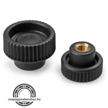   MAROKANYA RECÉZETT H767 D=21 M6X7 , erősített poliamid fej , bronz anya