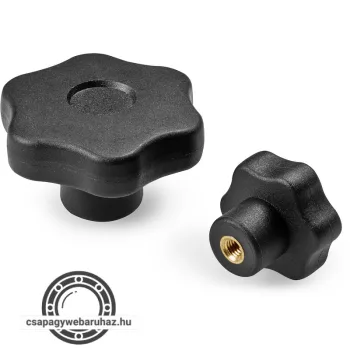   MAROKANYA HATÁGU F175 D=40 M8X14 , erősített poliamid fej , horganyzott acél anya