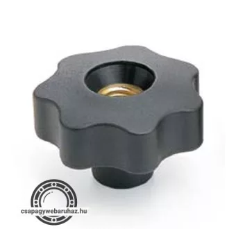   MAROKANYA CSILLAG V7BP D=50 M10X15 , bakelit fej , bronz anya , átmenő furat