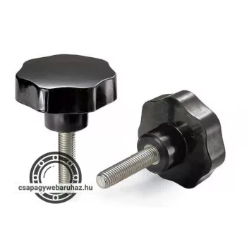   MAROKCSAVAR CSILLAG V7M D=30 M6X50 , bakelit fej , horganyzott acél csavar