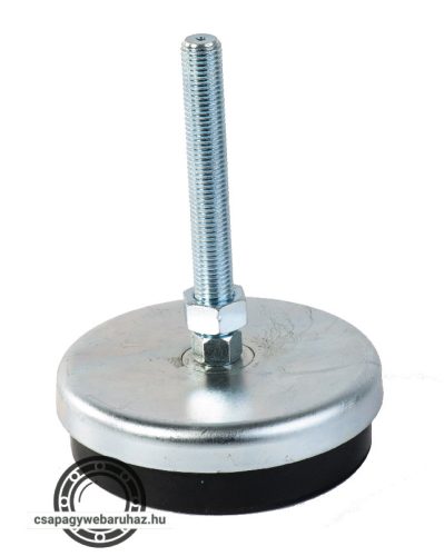 GÉPLÁB , antivibrációs gépláb , horganyzott , talp=100mm M16X100 FIX 1500kg mag:137,5mm