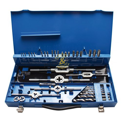 Menetszerszám készlet 44 db-os HSS M3-M12 Z-TOOLS