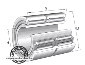 NA 6909 ZW XL INA tűgörgős csapágy