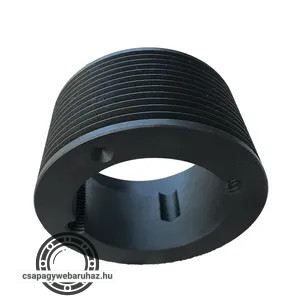 PJ profilú kúpos szorítós hosszbordás tárcsa , átmérő:63mm , bordaszám:8 , szorító:1108